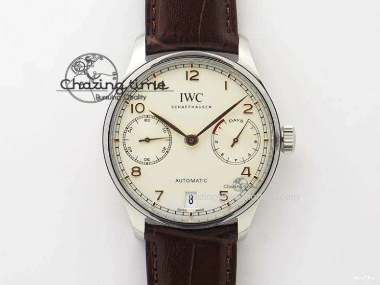 MIROTIME 0327 Portuguese Real PR IW500112 ZF 1:1 Laureus Edition On Black Leather Strap A Flexible 7369